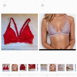 BUY 1 GET 1 FREE VICTORIA SECRET RED MESH BRALETTE